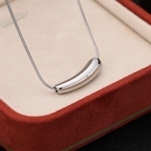 3 Pc - Silver Eggplant Necklace