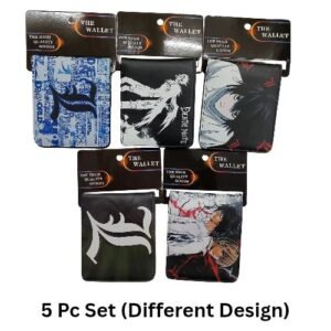5pcs- Mixed Deathnote Wallets net price 175