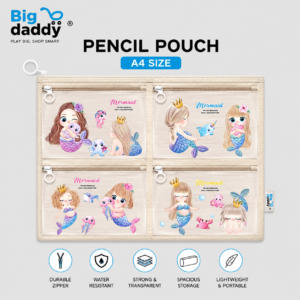 Mermaid  A4 Size file pouch  Pack of 12 ( Net price - 21 )