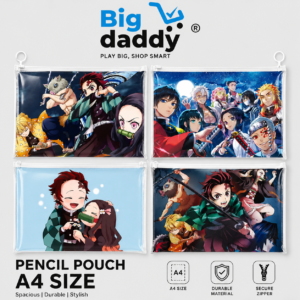 demon slayer A4 Size file pouch Pack of 12 ( Net price - 22 )