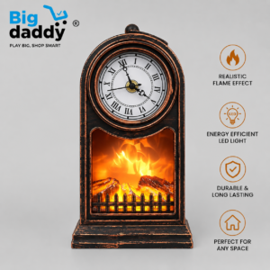New bonfire table lamp with watch HEIGHT 27 CM