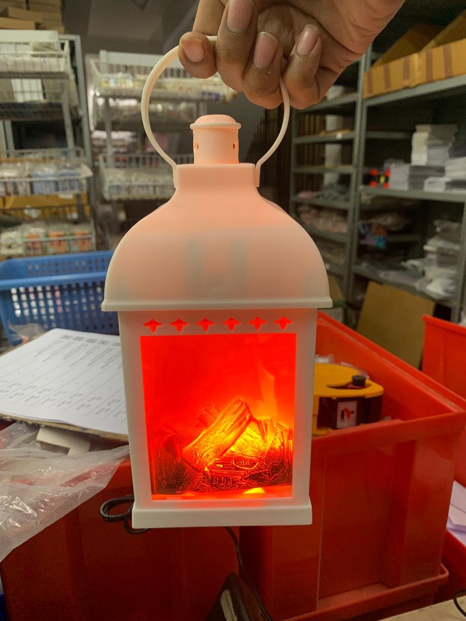 Small size bonfire laltern lamp white colour ( Model 3 ) - Image 2